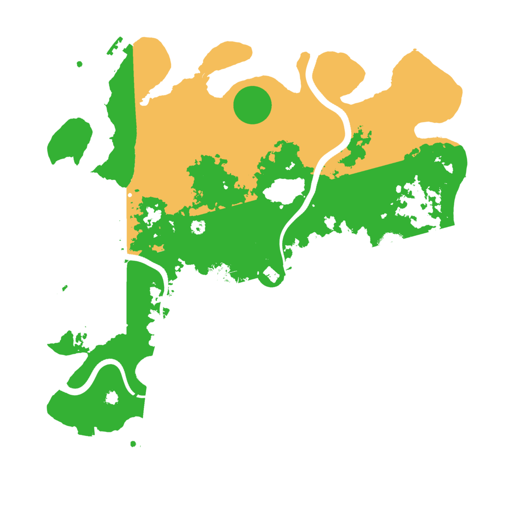 Biome Rust Map: Procedural Map, Size: 3500, Seed: 25276387