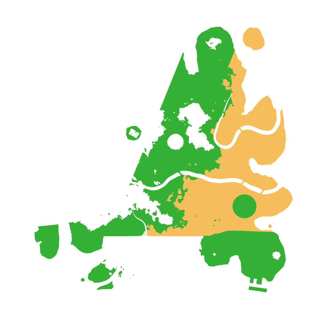 Biome Rust Map: Procedural Map, Size: 3500, Seed: 67191257