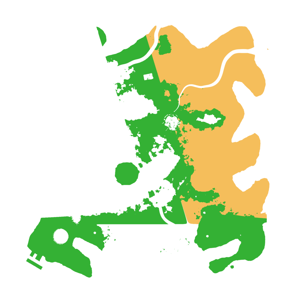 Biome Rust Map: Procedural Map, Size: 3500, Seed: 32682