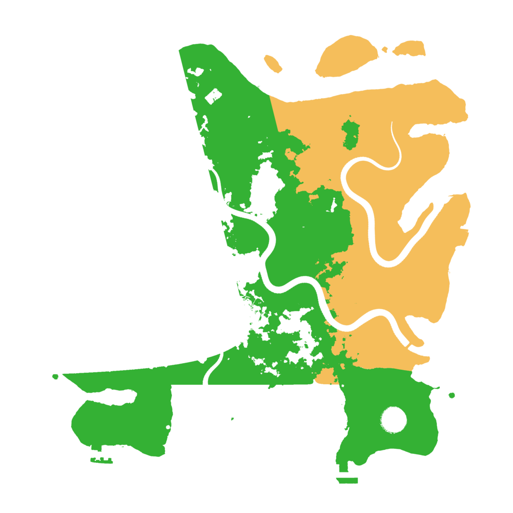 Biome Rust Map: Procedural Map, Size: 3500, Seed: 47191667