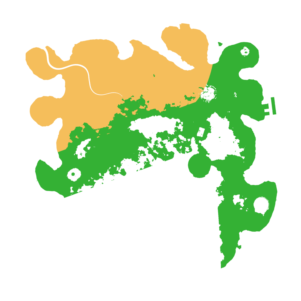 Biome Rust Map: Procedural Map, Size: 3500, Seed: 36170534