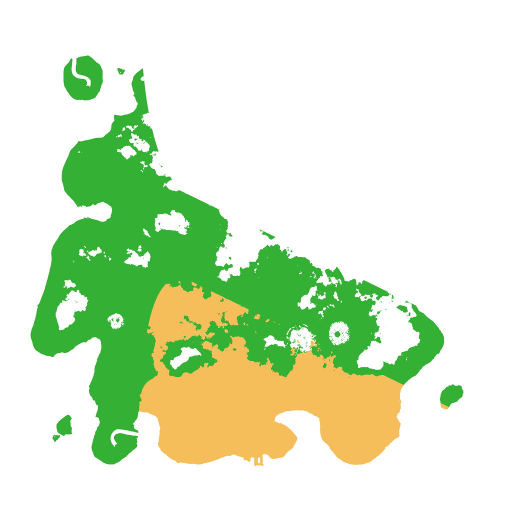 Biome Rust Map: Procedural Map, Size: 3500, Seed: 83398051