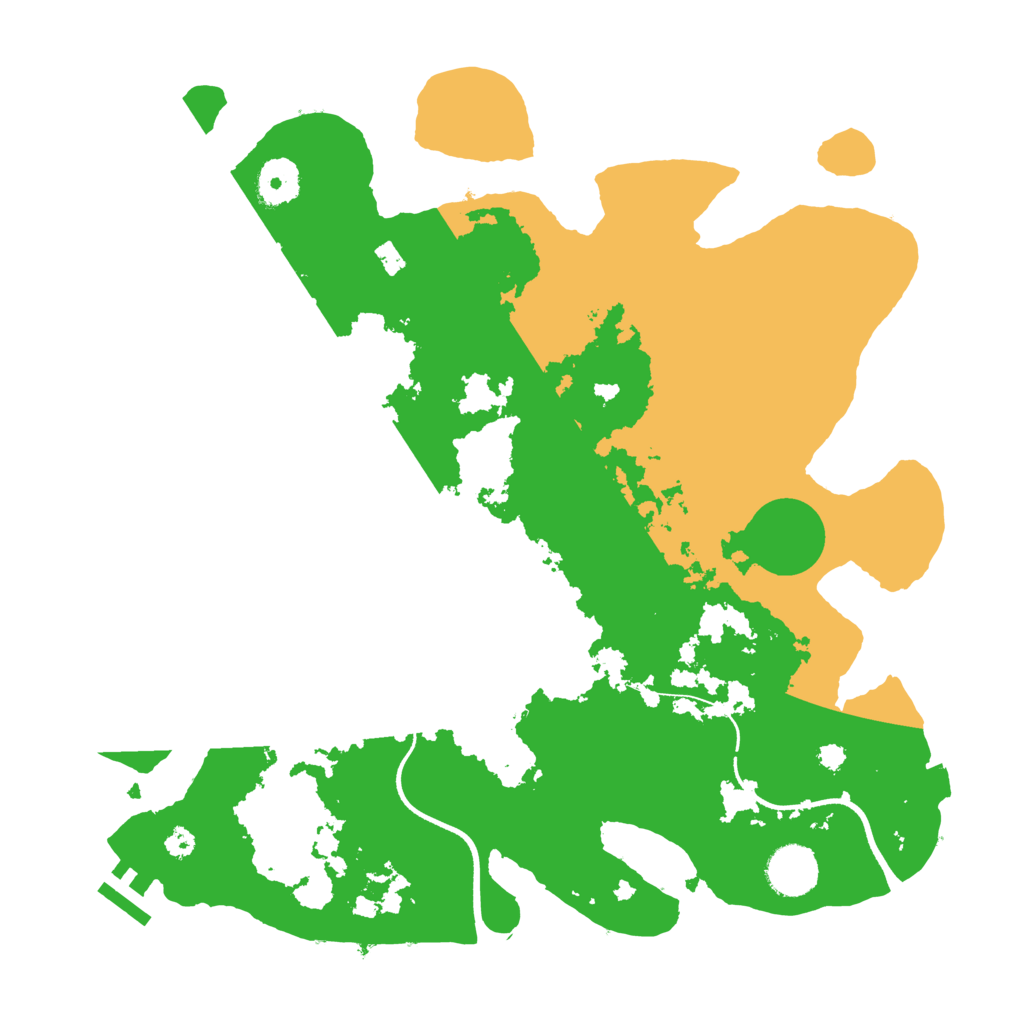 Biome Rust Map: Procedural Map, Size: 3500, Seed: 16485238