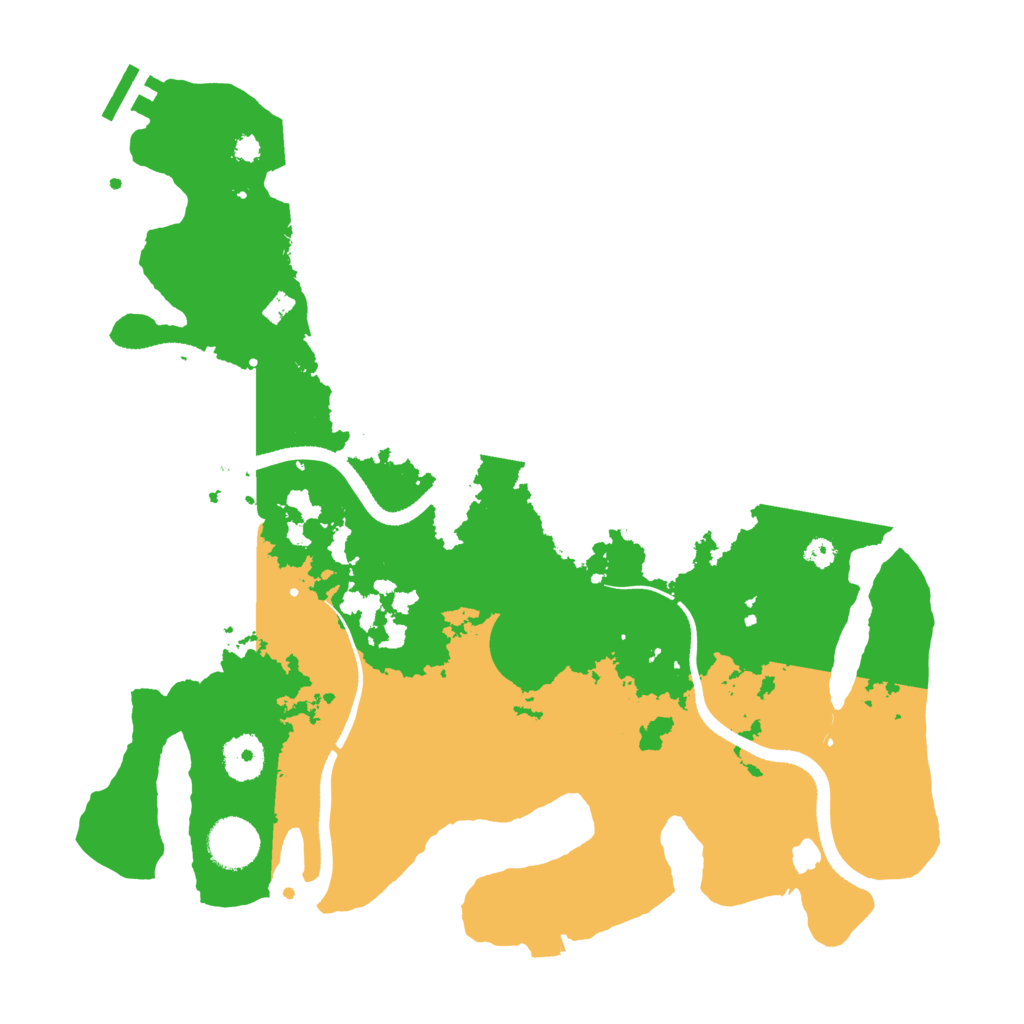 Biome Rust Map: Procedural Map, Size: 3500, Seed: 17700618