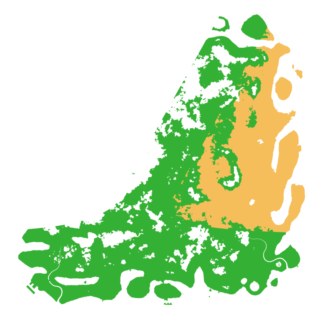 Biome Rust Map: Procedural Map, Size: 6000, Seed: 2072277207