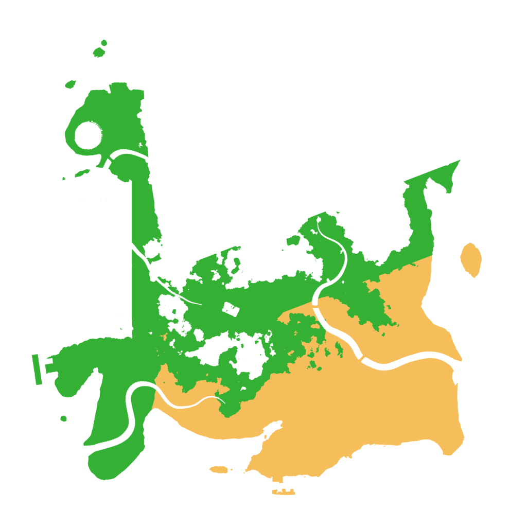 Biome Rust Map: Procedural Map, Size: 3500, Seed: 369268