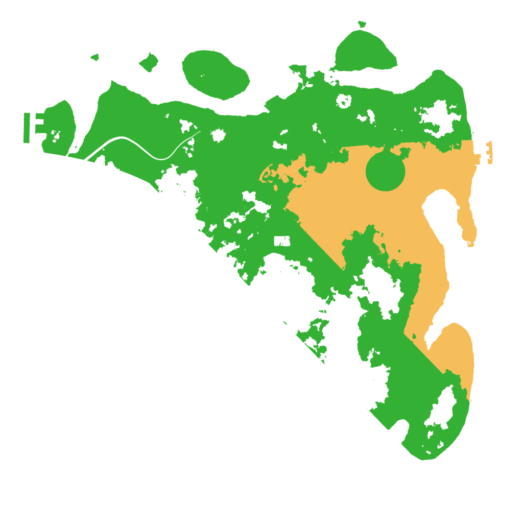 Biome Rust Map: Procedural Map, Size: 3500, Seed: 3061295