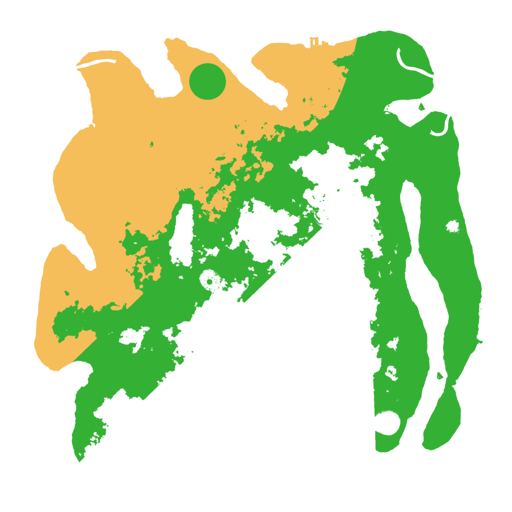 Biome Rust Map: Procedural Map, Size: 3700, Seed: 812965091