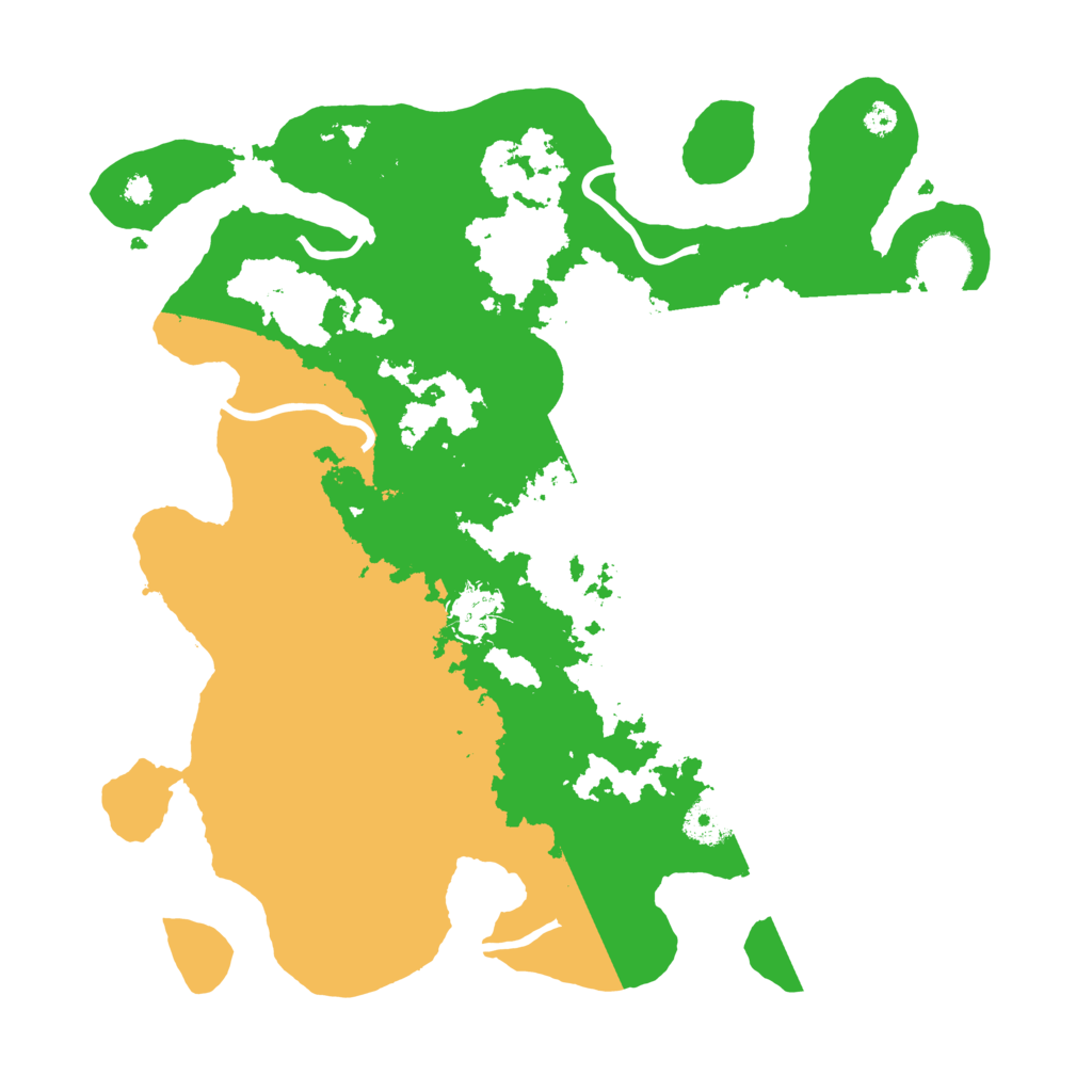 Biome Rust Map: Procedural Map, Size: 3500, Seed: 25477055