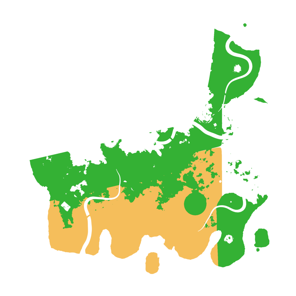 Biome Rust Map: Procedural Map, Size: 3500, Seed: 60102989