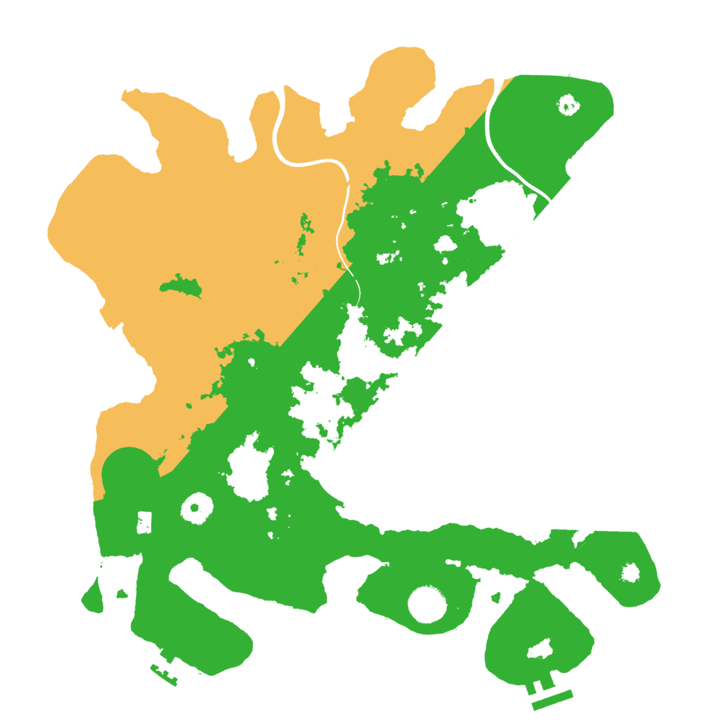 Biome Rust Map: Procedural Map, Size: 3500, Seed: 141343814