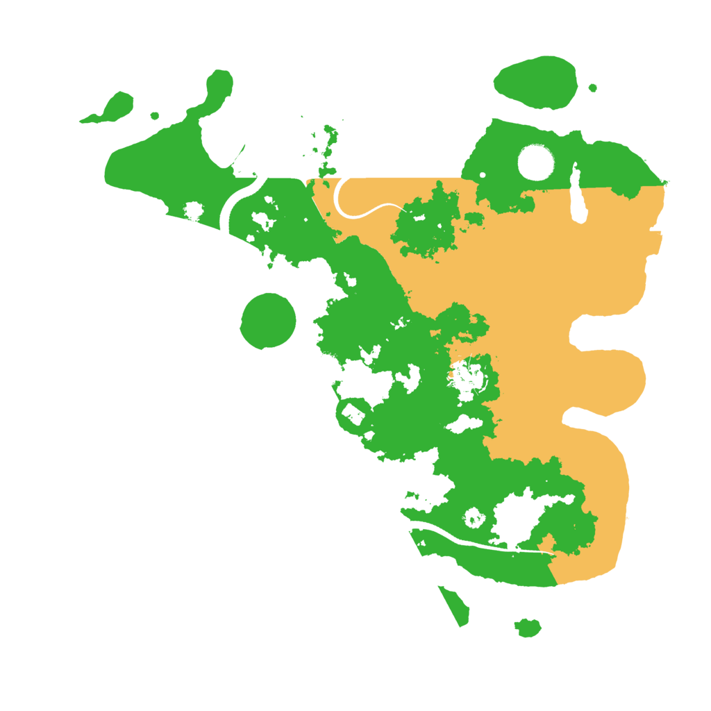 Biome Rust Map: Procedural Map, Size: 3500, Seed: 667041