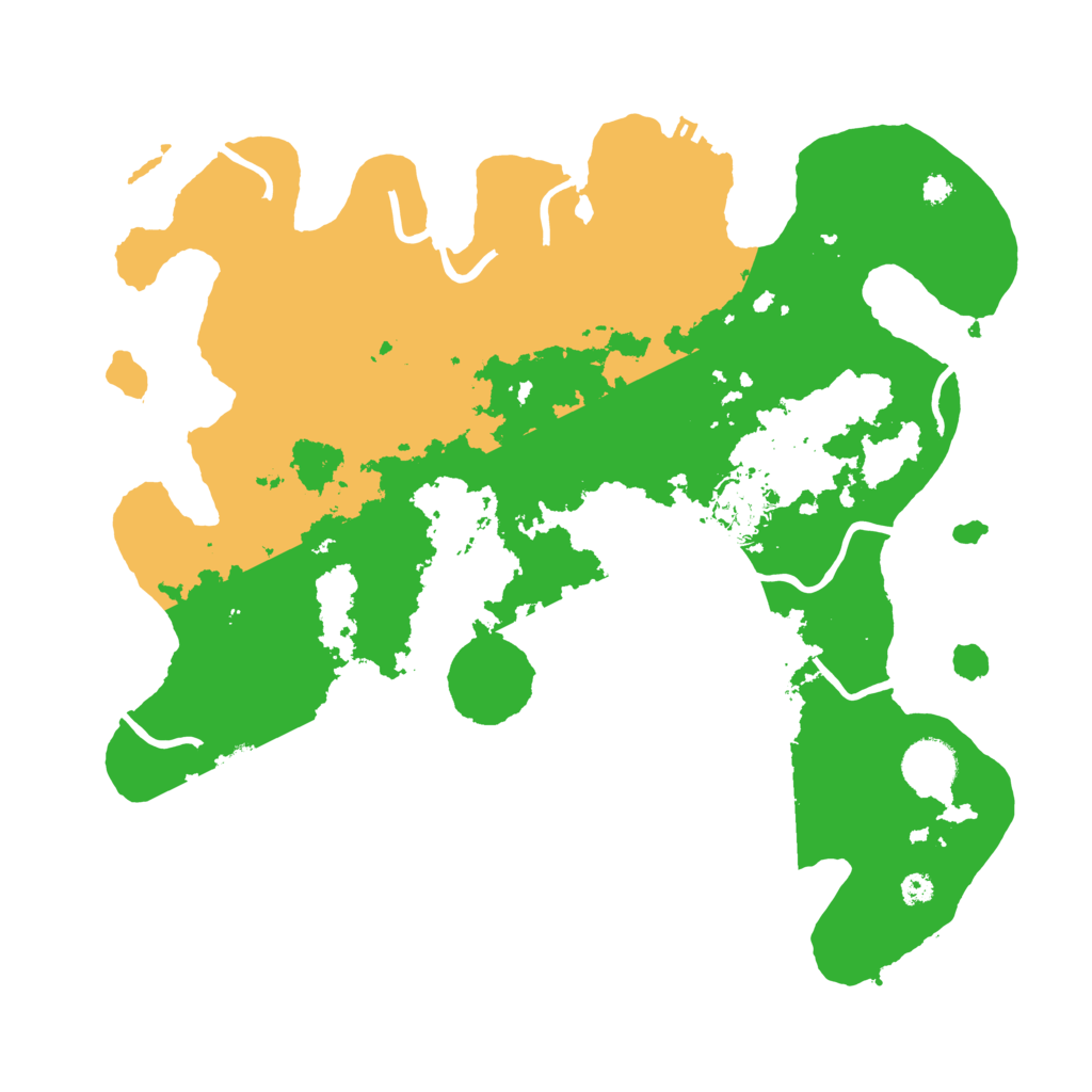 Biome Rust Map: Procedural Map, Size: 3500, Seed: 83742228