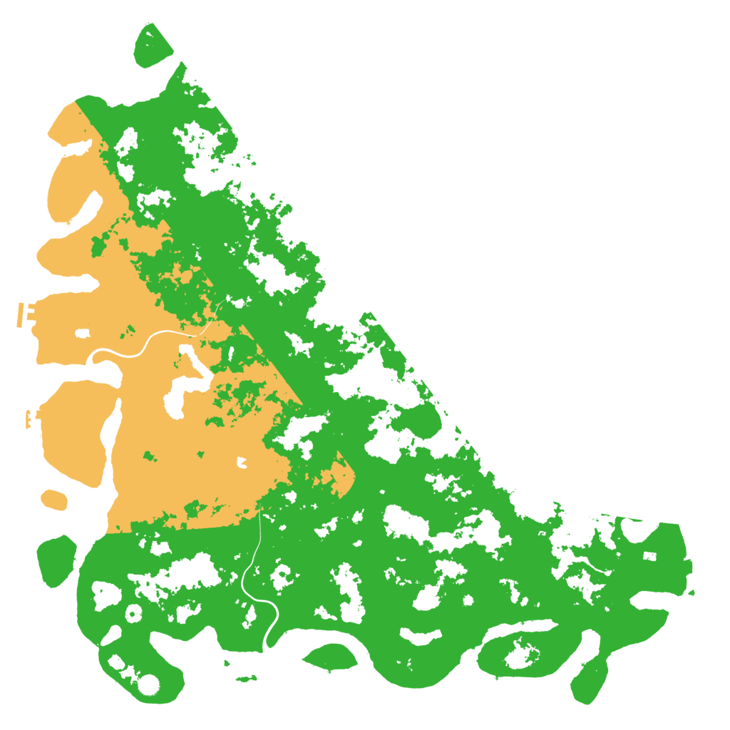 Biome Rust Map: Procedural Map, Size: 6000, Seed: 9104374