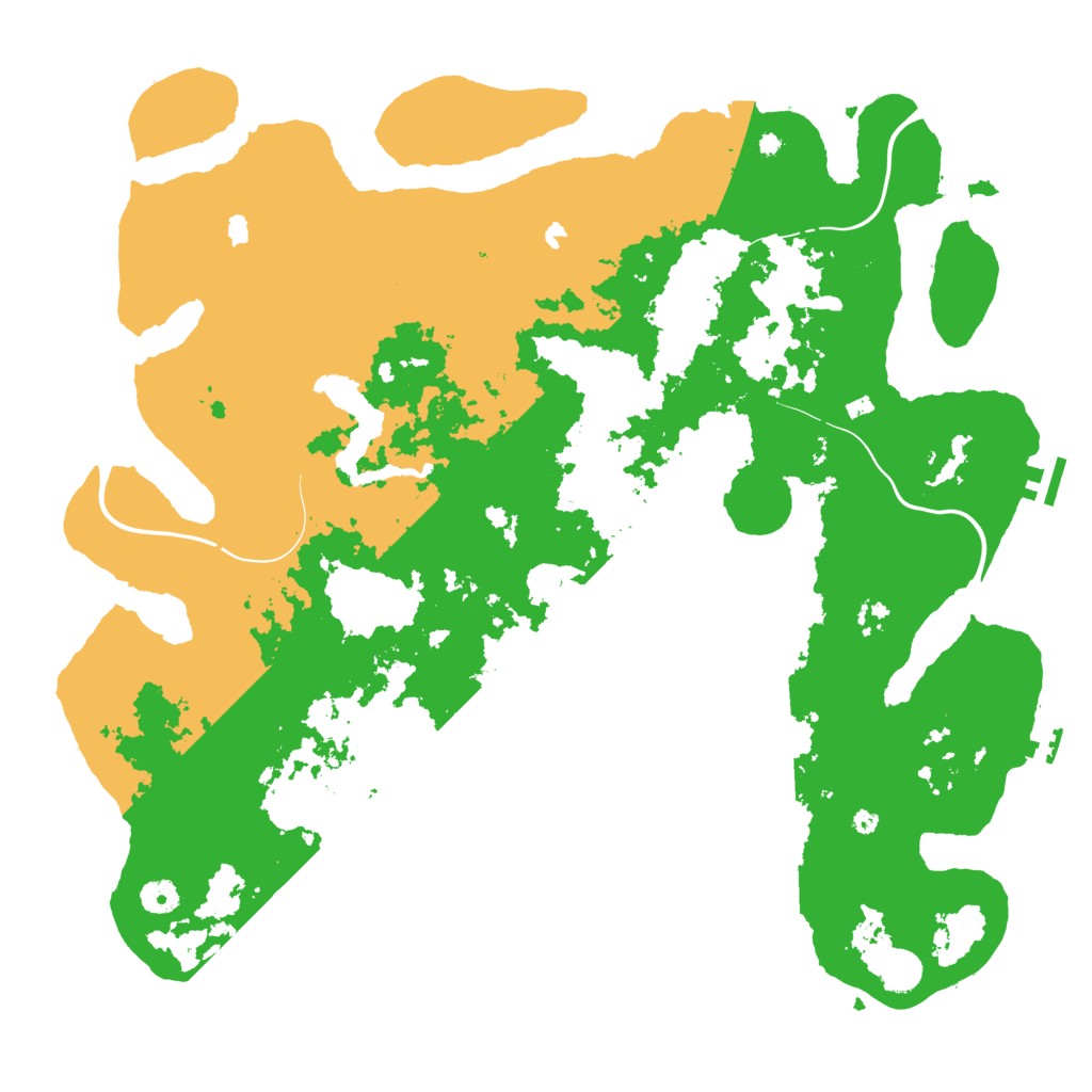 Biome Rust Map: Procedural Map, Size: 4500, Seed: 55634322