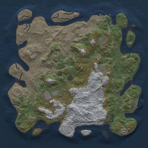 Thumbnail Rust Map: Procedural Map, Size: 4500, Seed: 55634322, 18 Monuments