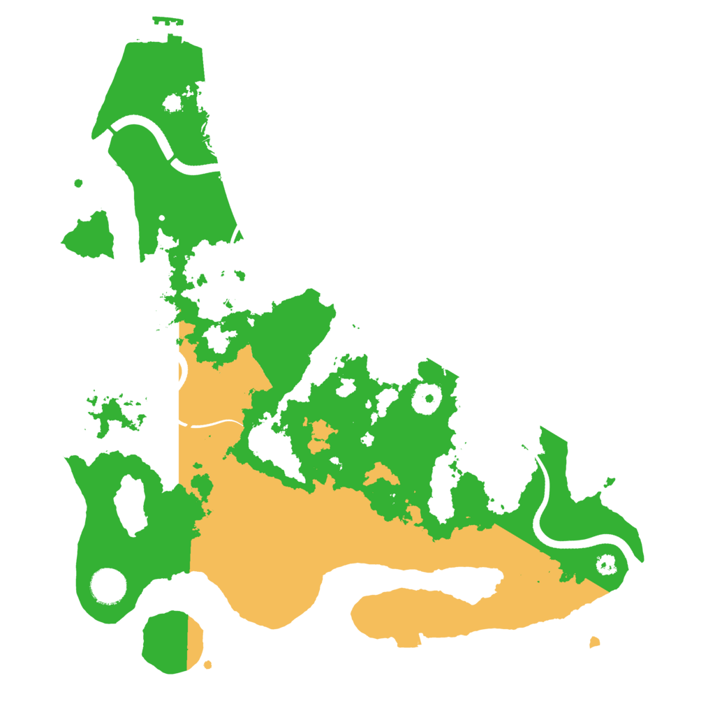 Biome Rust Map: Procedural Map, Size: 3500, Seed: 11002604