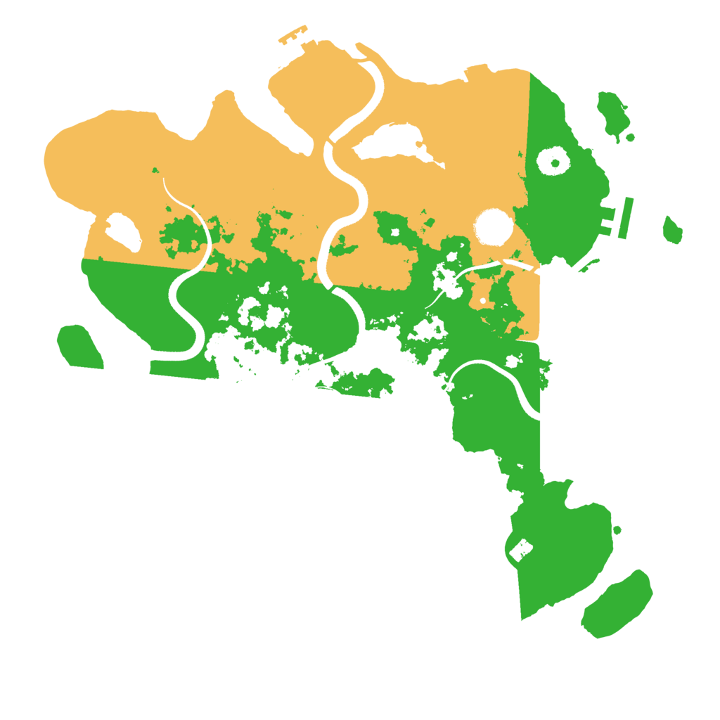Biome Rust Map: Procedural Map, Size: 3500, Seed: 1206163657