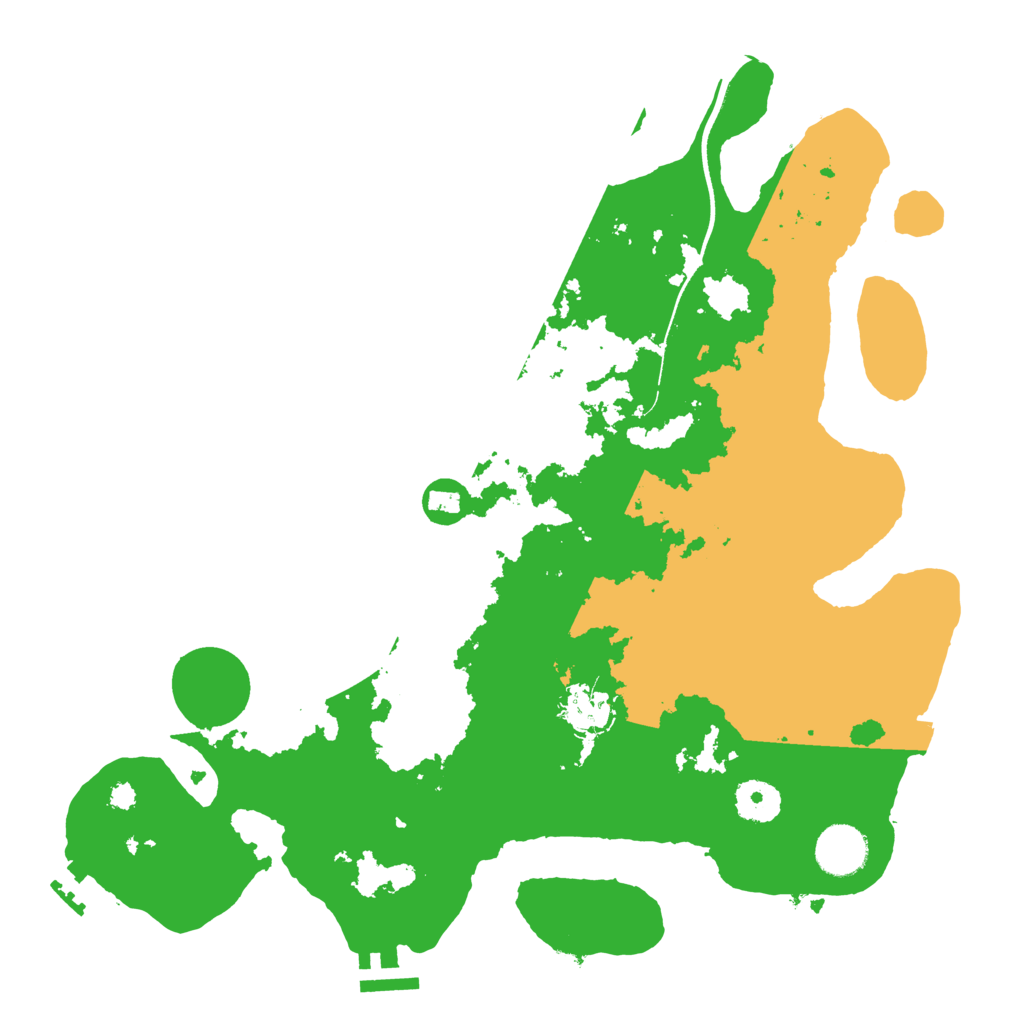 Biome Rust Map: Procedural Map, Size: 3500, Seed: 540059801