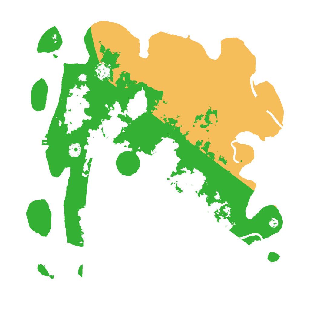 Biome Rust Map: Procedural Map, Size: 3500, Seed: 83384848