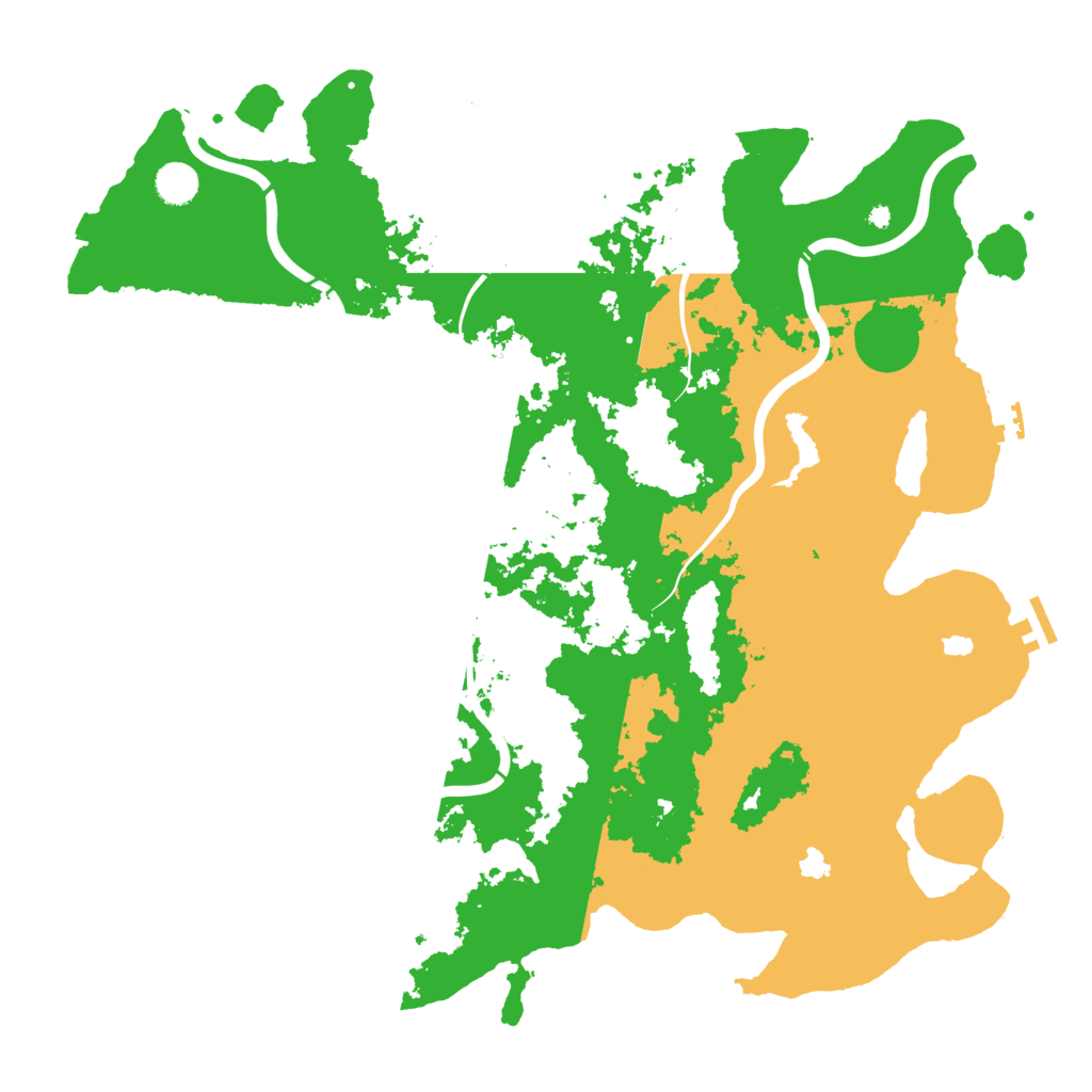 Biome Rust Map: Procedural Map, Size: 4500, Seed: 1354128404