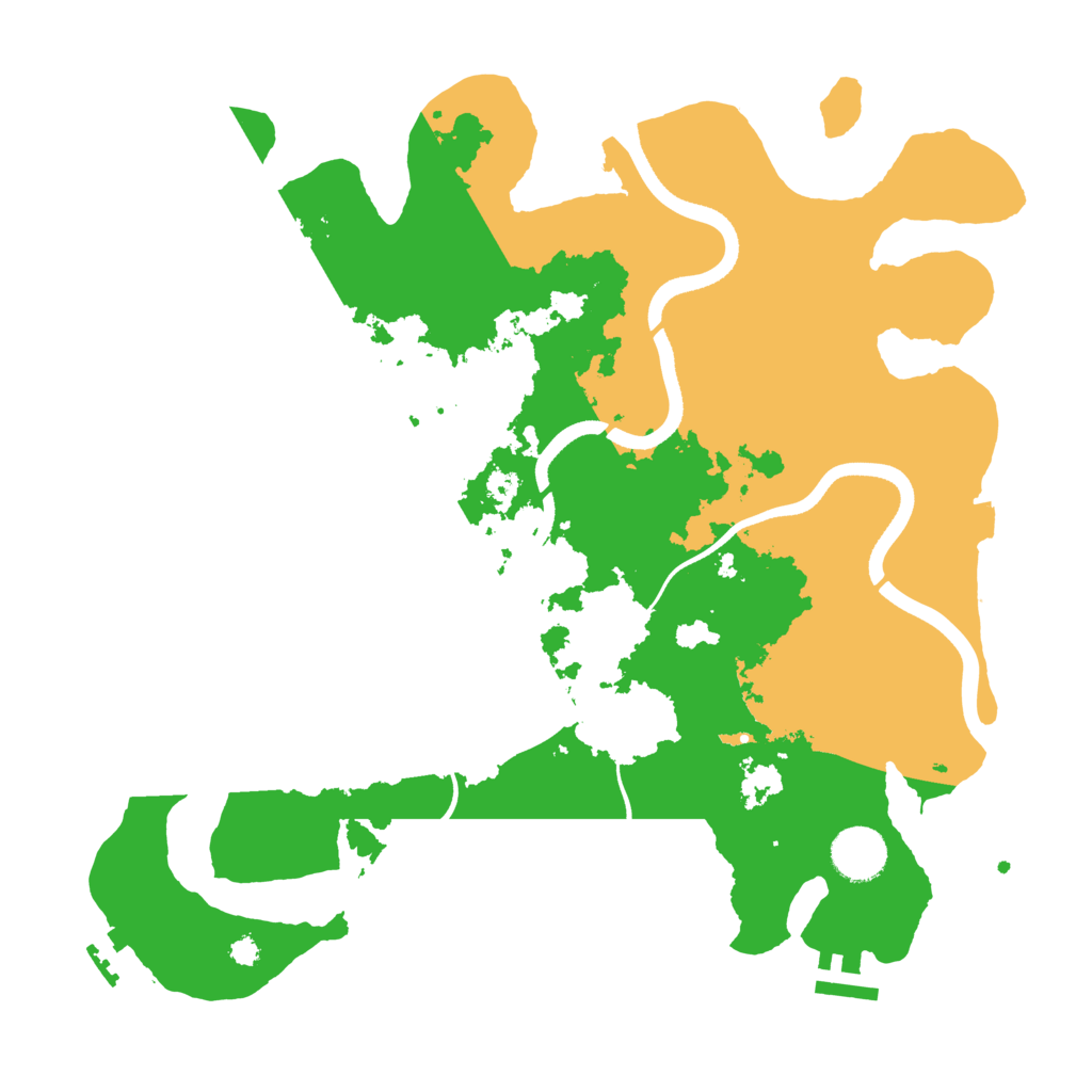 Biome Rust Map: Procedural Map, Size: 3500, Seed: 67121838