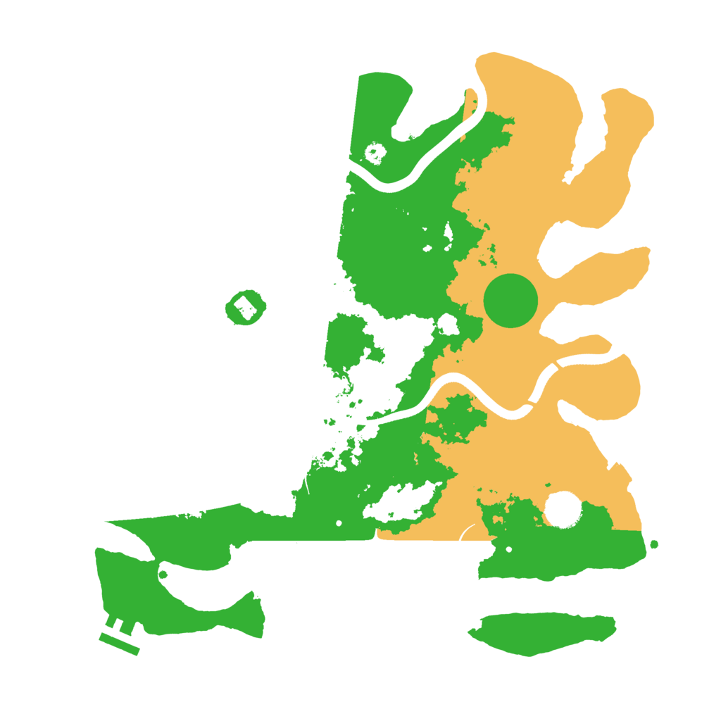 Biome Rust Map: Procedural Map, Size: 3500, Seed: 1579135631