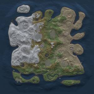 Thumbnail Rust Map: Procedural Map, Size: 3500, Seed: 1579135631, 19 Monuments