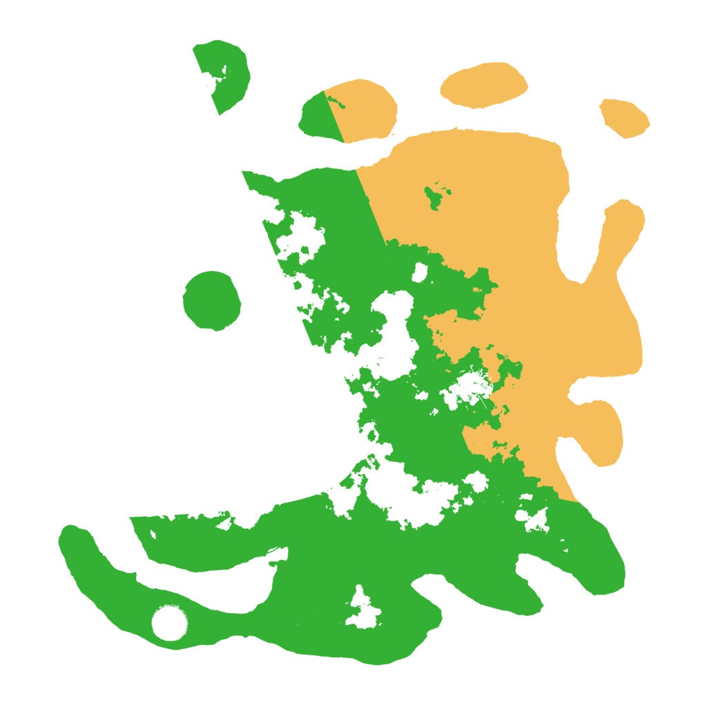 Biome Rust Map: Barren, Size: 3500, Seed: 718136885