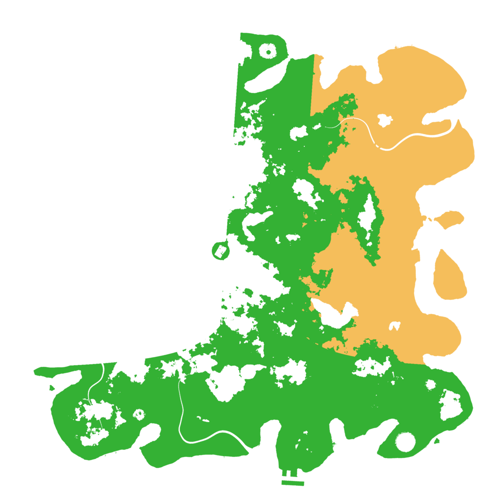 Biome Rust Map: Procedural Map, Size: 4500, Seed: 1027062445