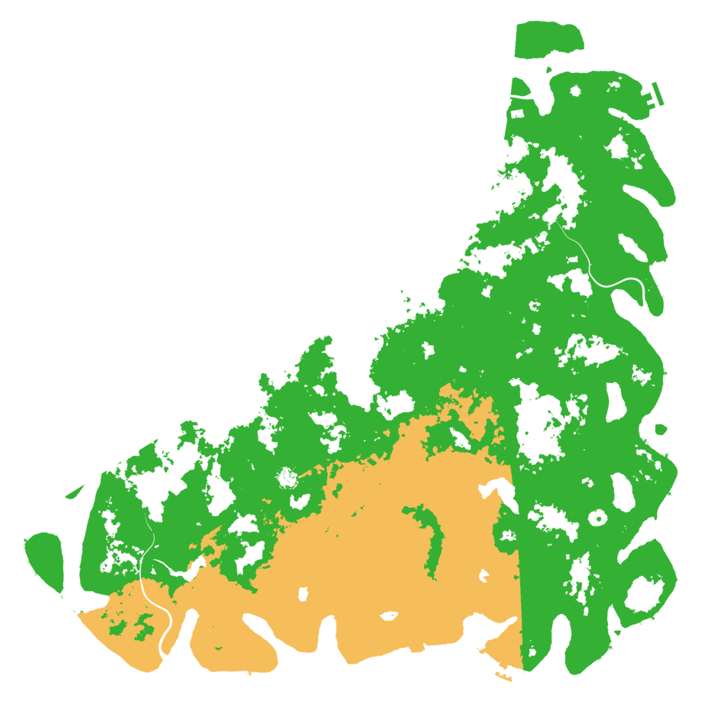 Biome Rust Map: Procedural Map, Size: 6000, Seed: 69718