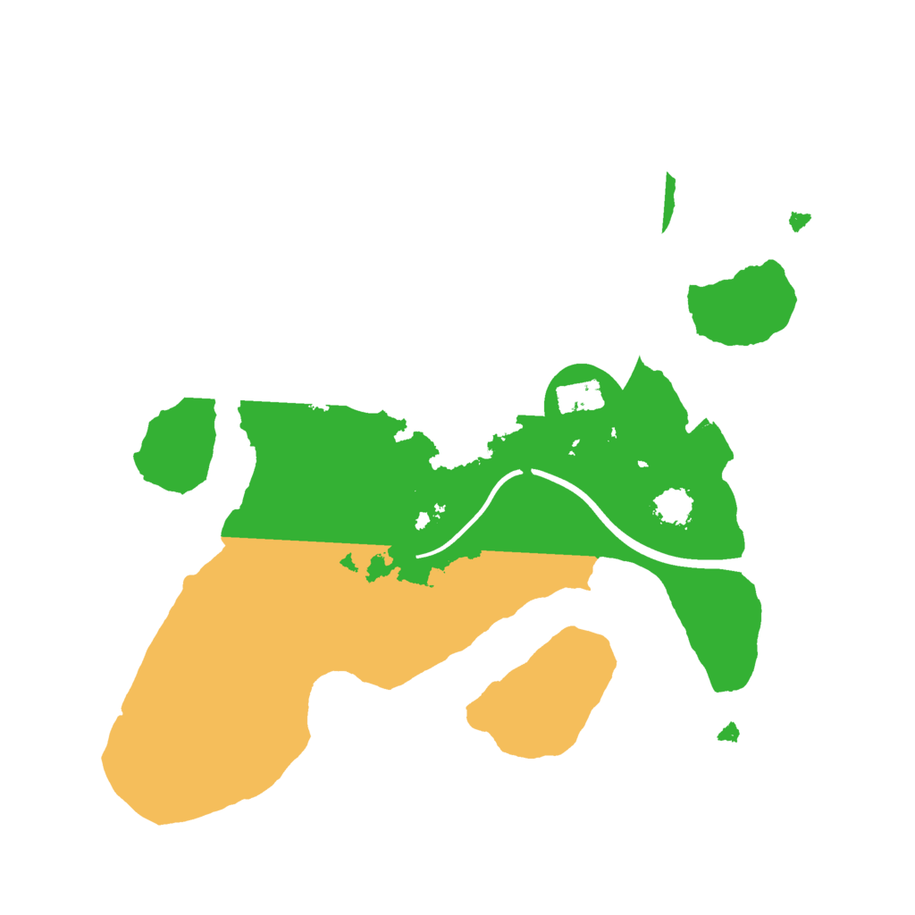 Biome Rust Map: Procedural Map, Size: 2200, Seed: 1010551618