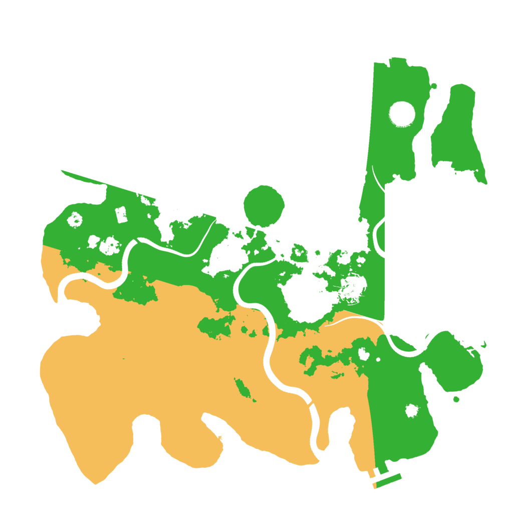 Biome Rust Map: Procedural Map, Size: 3500, Seed: 92958035