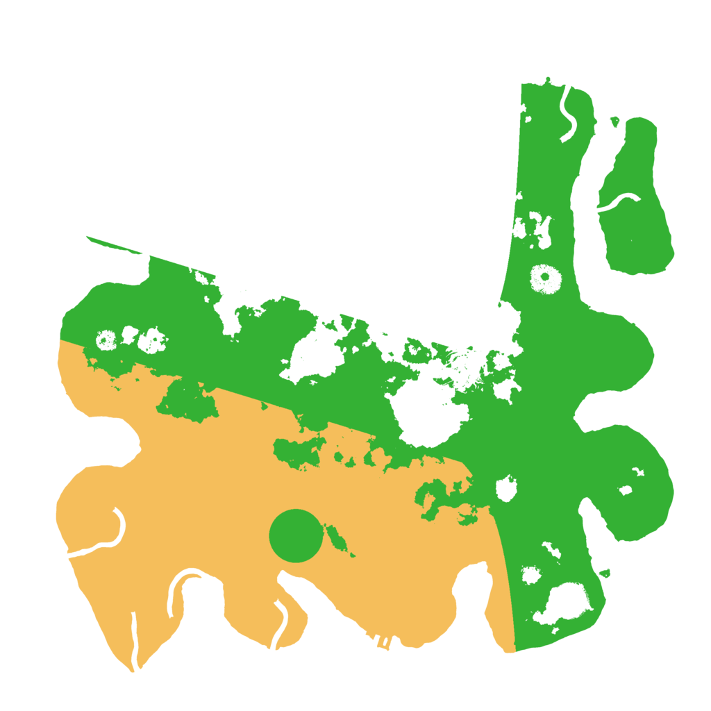 Biome Rust Map: Procedural Map, Size: 3500, Seed: 92958035