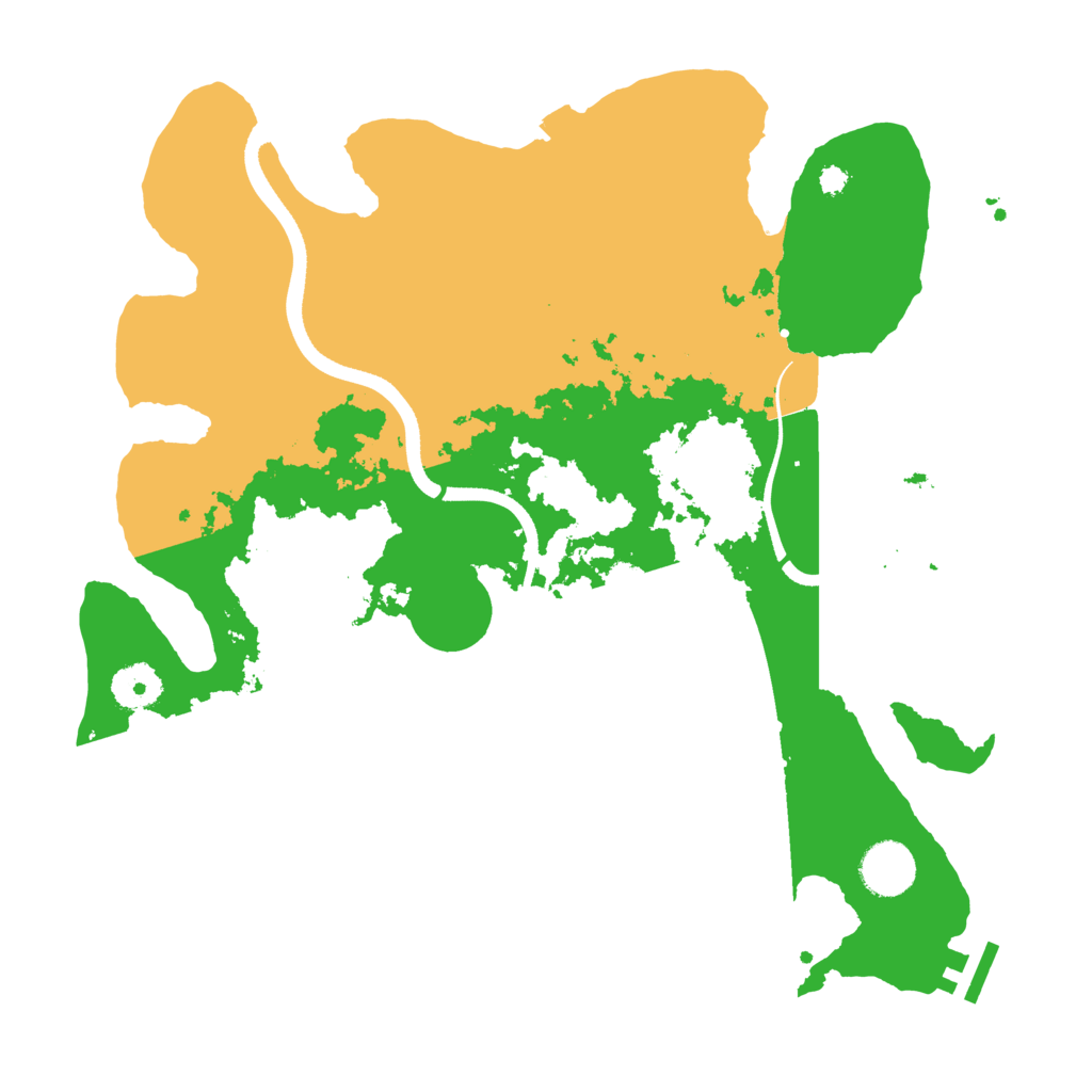 Biome Rust Map: Procedural Map, Size: 3500, Seed: 1607146886