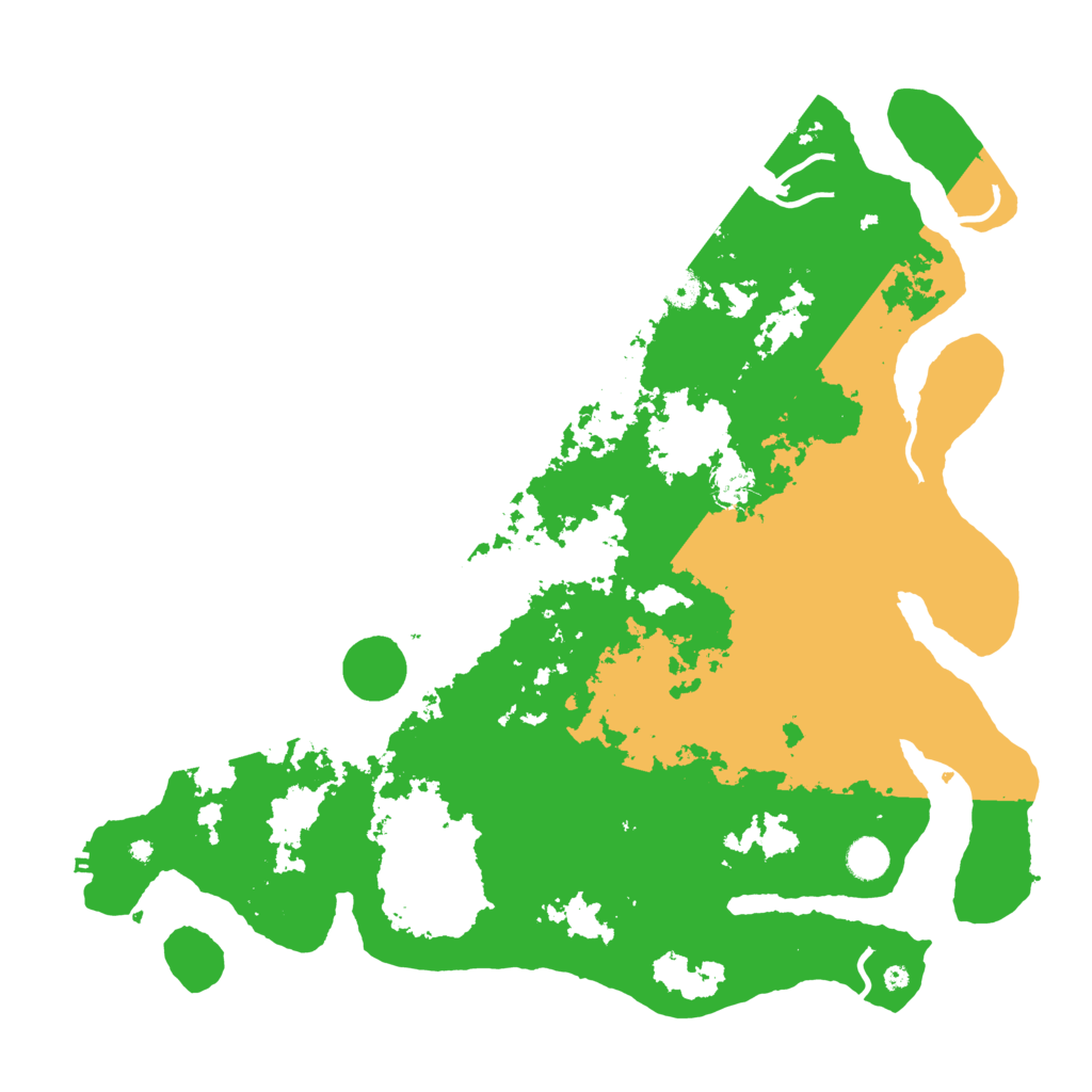 Biome Rust Map: Procedural Map, Size: 4500, Seed: 745790255