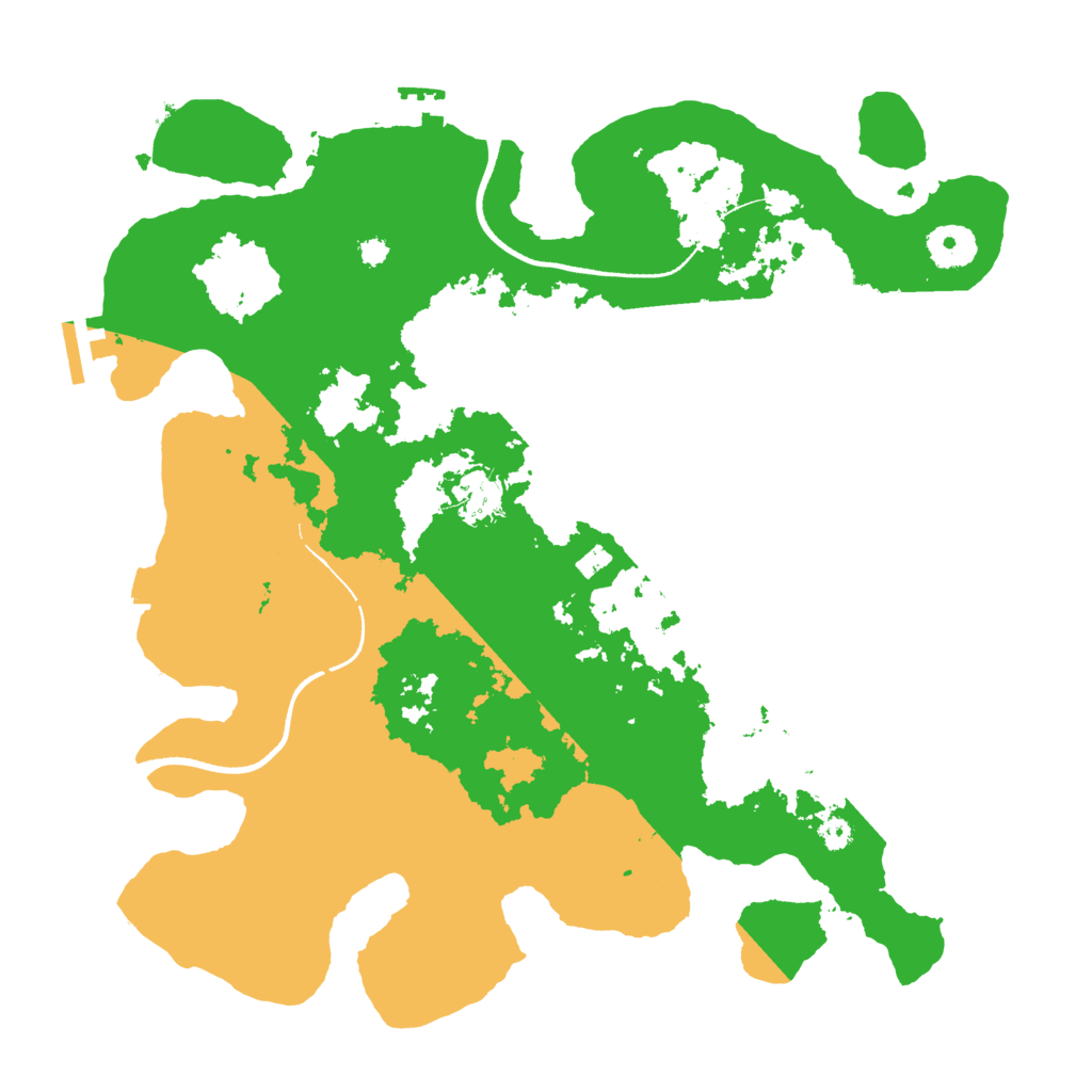 Biome Rust Map: Procedural Map, Size: 3500, Seed: 954413278