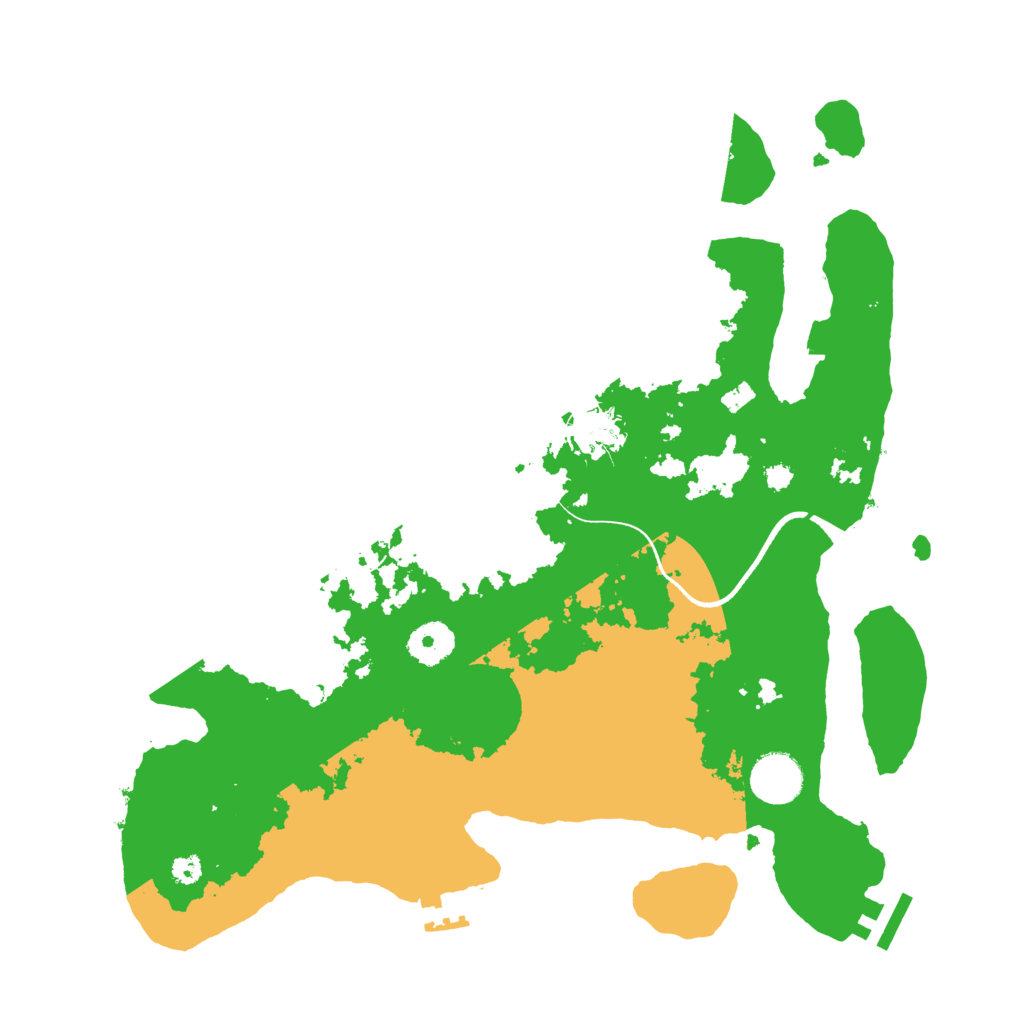 Biome Rust Map: Procedural Map, Size: 3500, Seed: 1746461357