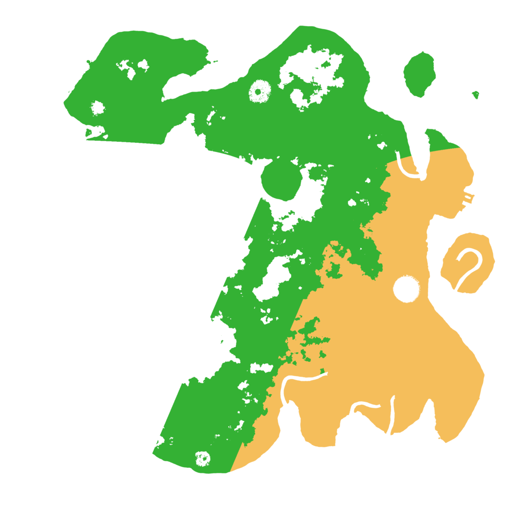Biome Rust Map: Procedural Map, Size: 3500, Seed: 38479777