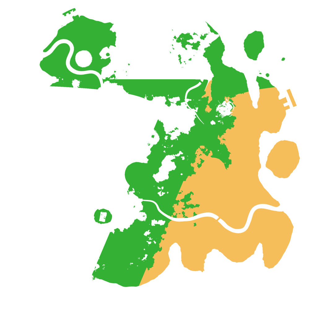 Biome Rust Map: Procedural Map, Size: 3500, Seed: 38479777