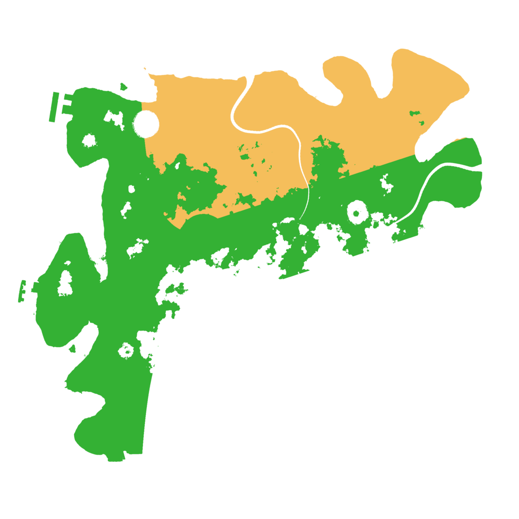 Biome Rust Map: Procedural Map, Size: 3500, Seed: 96227964