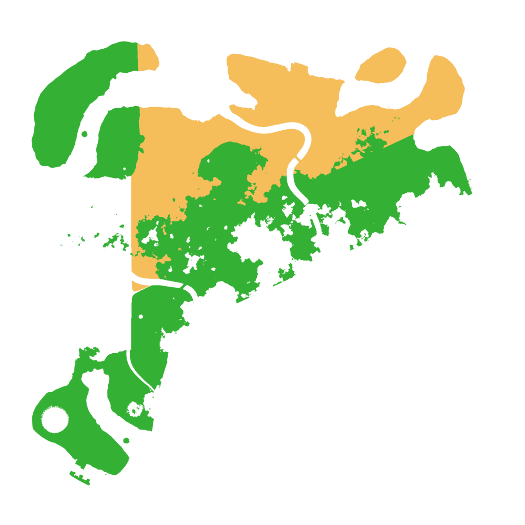 Biome Rust Map: Procedural Map, Size: 3500, Seed: 10864188
