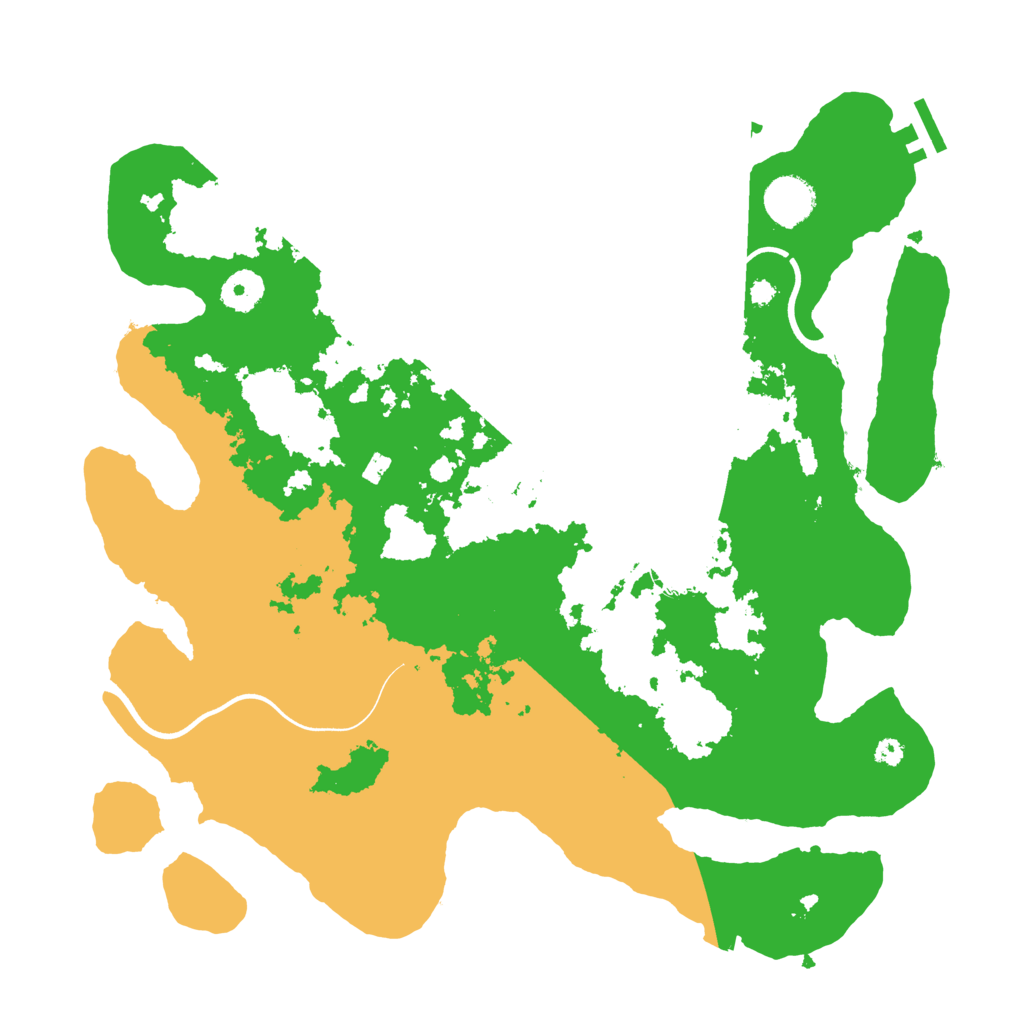 Biome Rust Map: Procedural Map, Size: 3700, Seed: 275894524