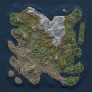 Thumbnail Rust Map: Procedural Map, Size: 3700, Seed: 275894524, 19 Monuments