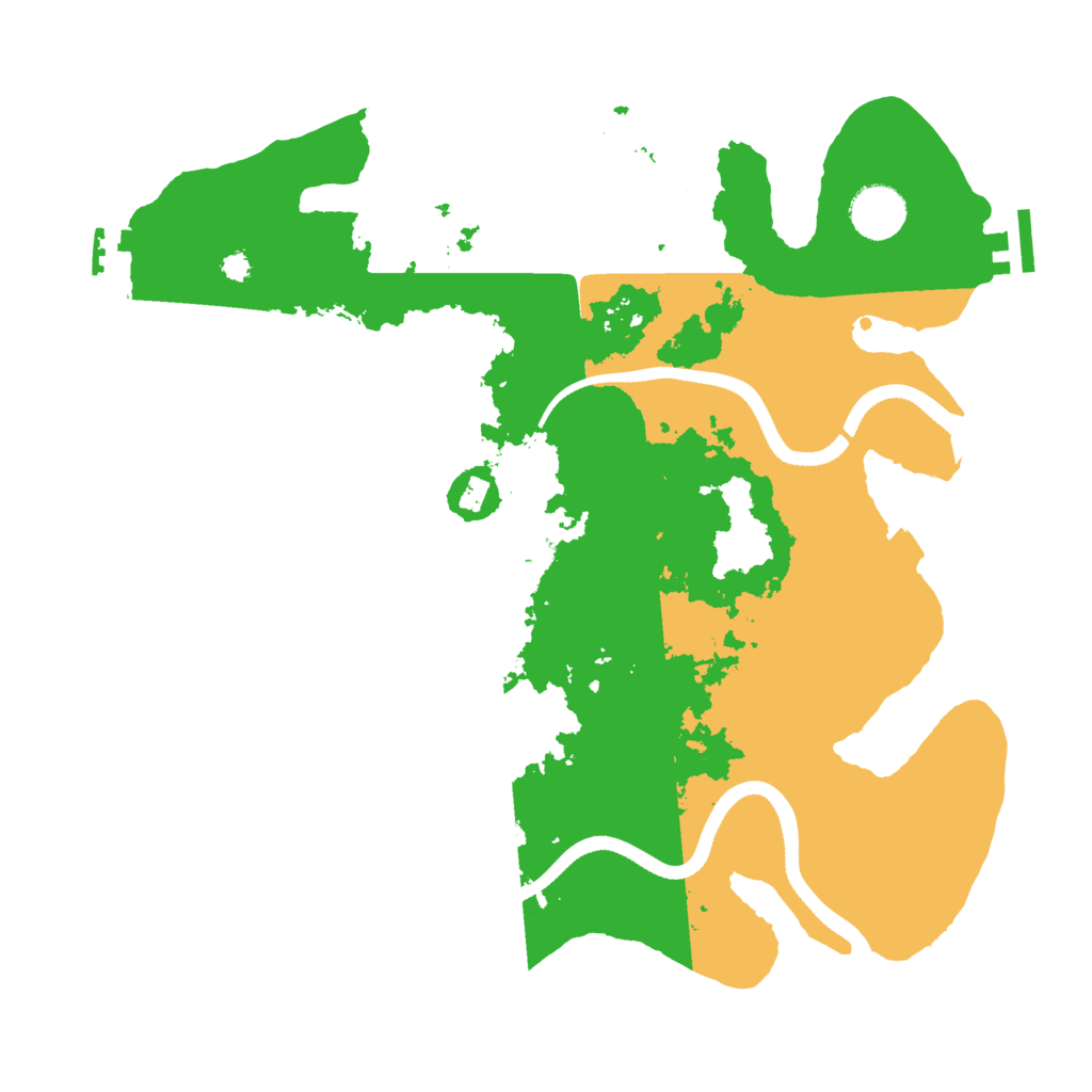 Biome Rust Map: Procedural Map, Size: 3500, Seed: 67605234