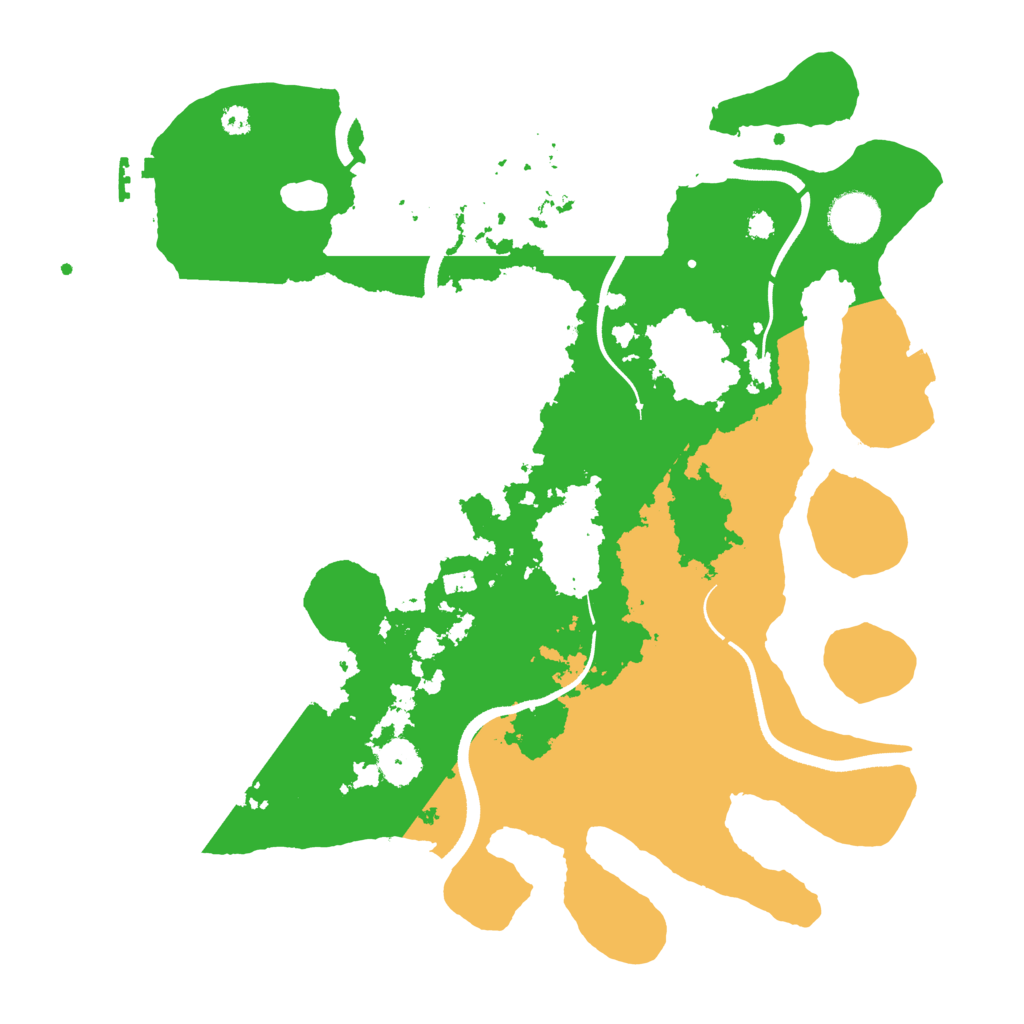 Biome Rust Map: Procedural Map, Size: 3500, Seed: 45703071