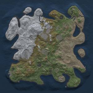 Thumbnail Rust Map: Procedural Map, Size: 3500, Seed: 474580249, 16 Monuments