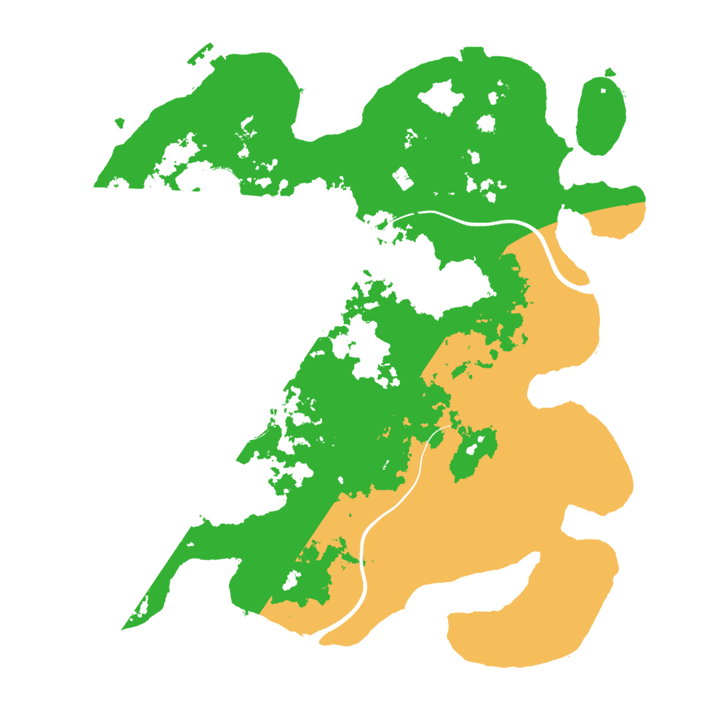 Biome Rust Map: Procedural Map, Size: 3500, Seed: 37521075
