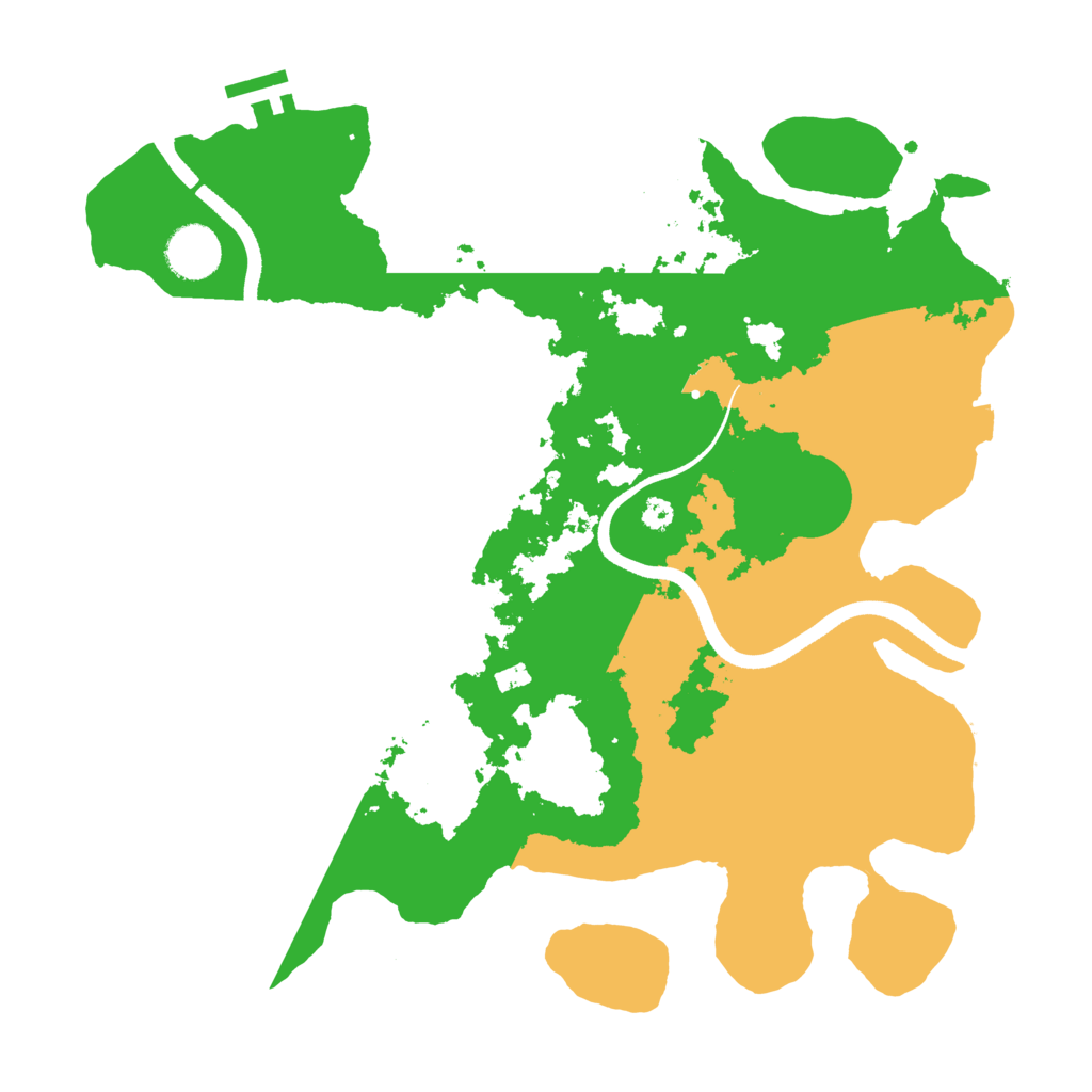 Biome Rust Map: Procedural Map, Size: 3500, Seed: 2031006157