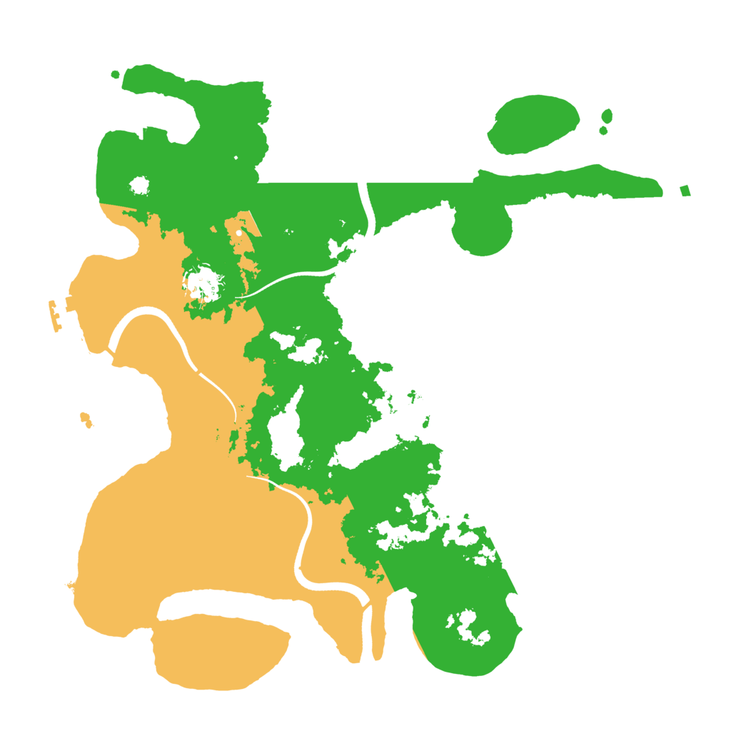 Biome Rust Map: Procedural Map, Size: 3500, Seed: 94124966